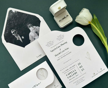 Wedding Invitation  "Coastal Whispers"