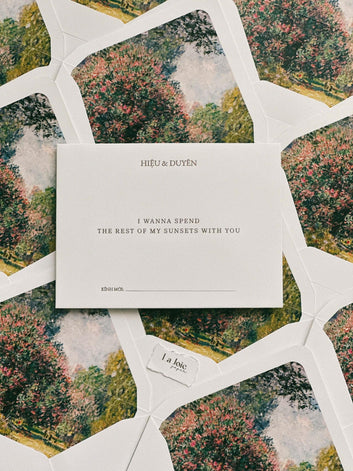 Cool landscape wedding invitation