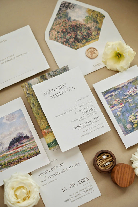 Cool landscape wedding invitation