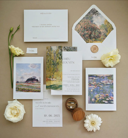 Cool landscape wedding invitation
