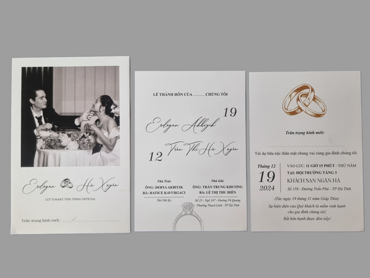 💍wedding invitation LOVE RING💍